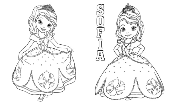 14 coloriages Princesse Sofia à imprimer