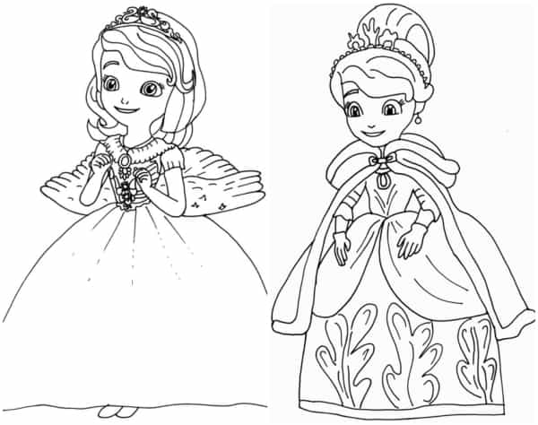 15 coloriages Princesse Sofia à imprimer et colorier
