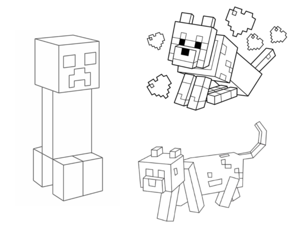 coloriage minecraft