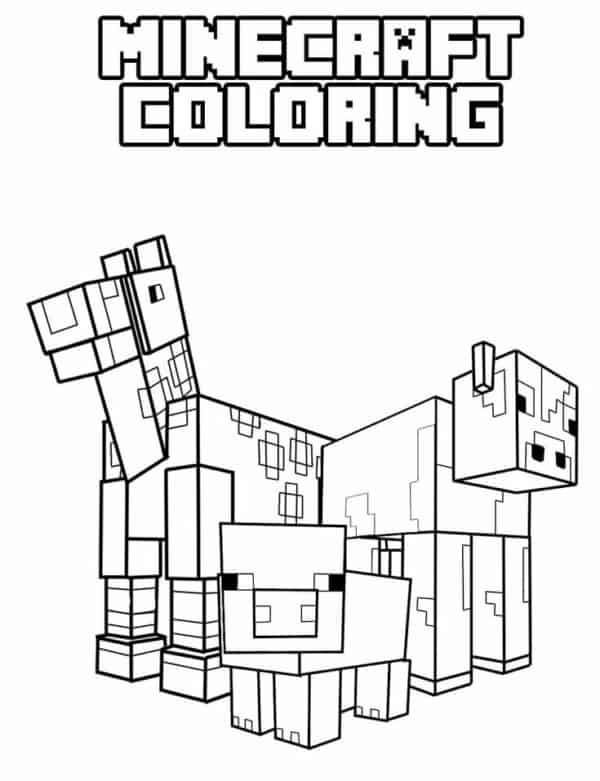 coloriage minecraft 52