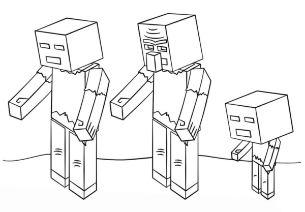 coloriage minecraft 42