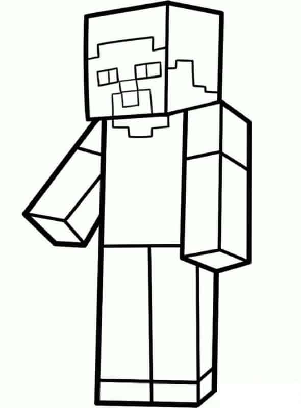 coloriage minecraft 38