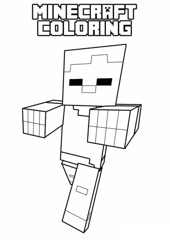 coloriage minecraft 39