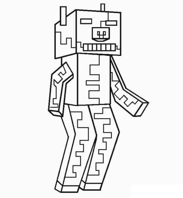 coloriage minecraft 40