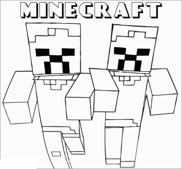 coloriage minecraft 36