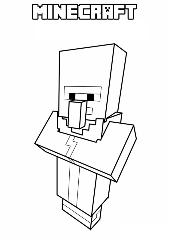 coloriage minecraft 31