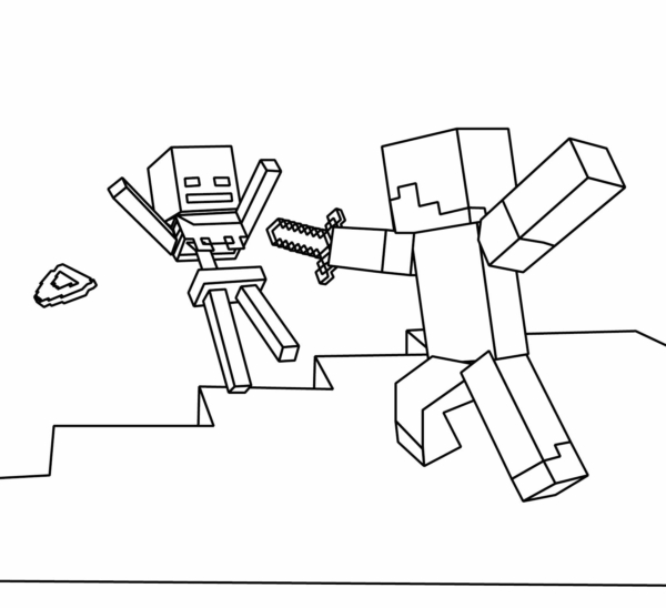 coloriage minecraft 30