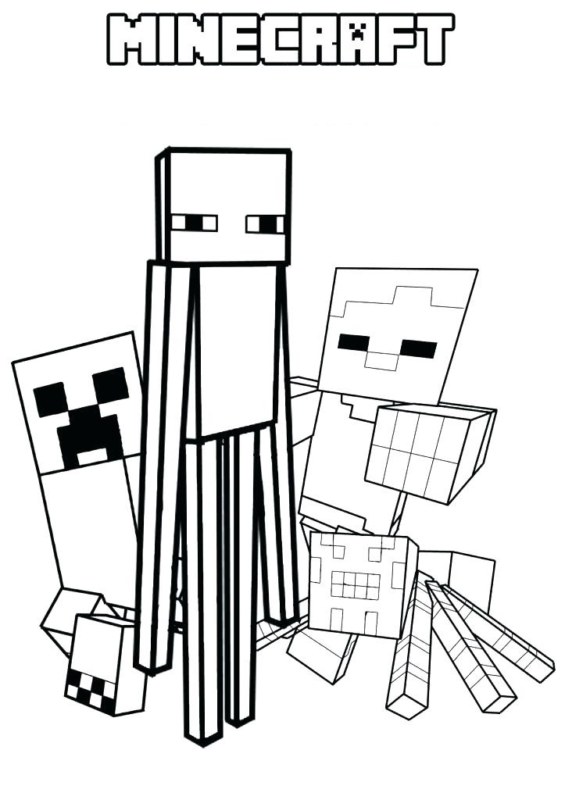 coloriage minecraft 28