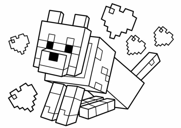 coloriage minecraft 24