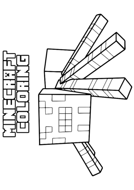 coloriage minecraft 20