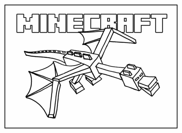 coloriage minecraft 14