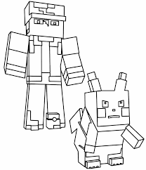 coloriage minecraft 7