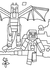 coloriage minecraft 4