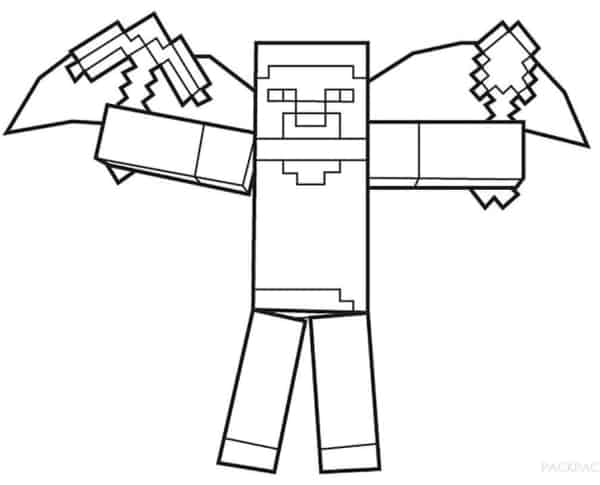 Coloriage Minecraft 58