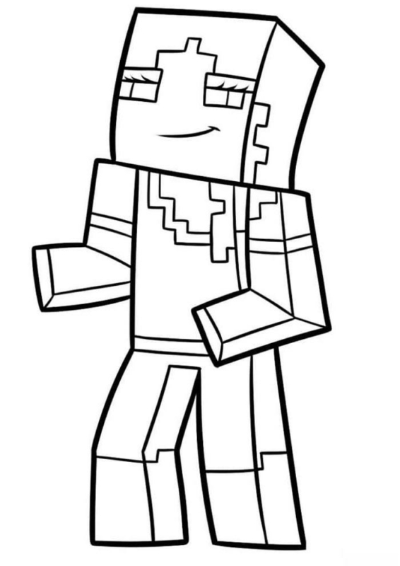 coloriage minecraft 2