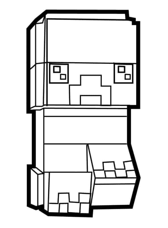 coloriage minecraft 45