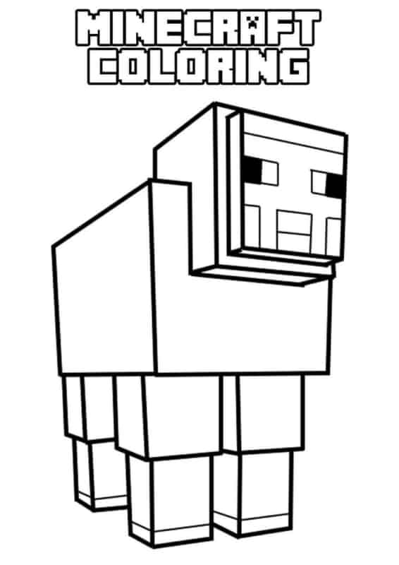 coloriage minecraft 46