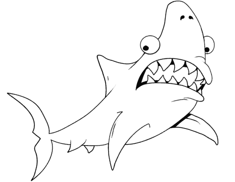 coloriage requin blanc 9