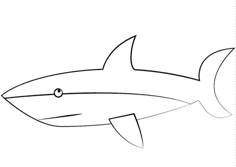 coloriage requin blanc 2