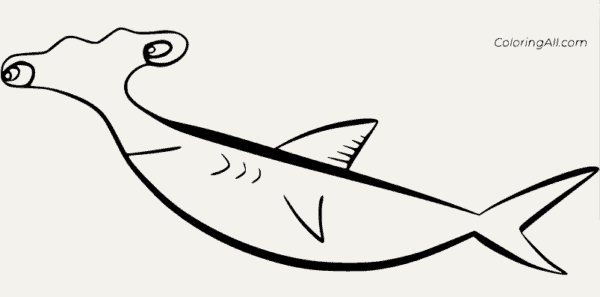 Coloriage requin marteau 6