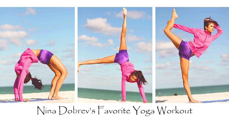 Poses de yoga : Nina Dobrev