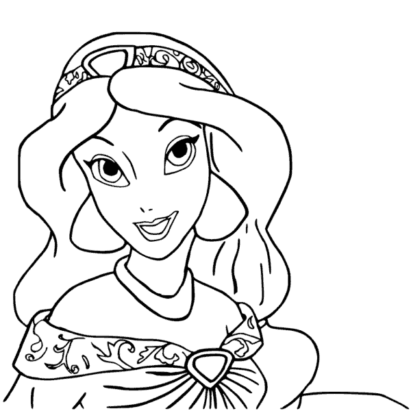 15 dessins à peindre Jasmine à colorier