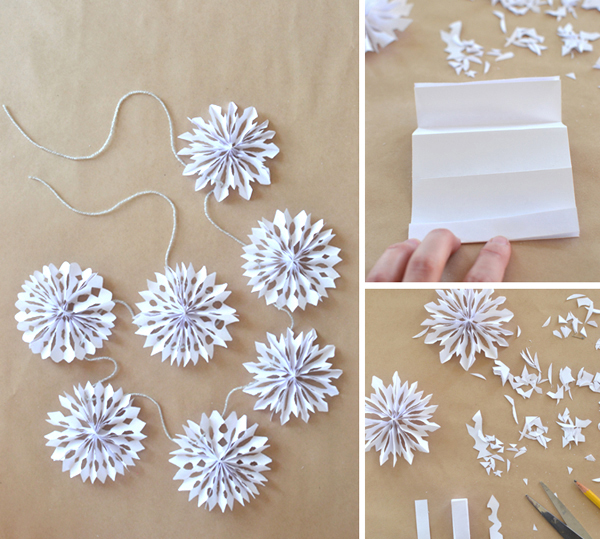 Flocons de neige en papier 3D bricolage