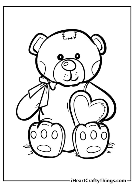 29 adorables coloriages d'ours en peluche I Heart Crafty Things