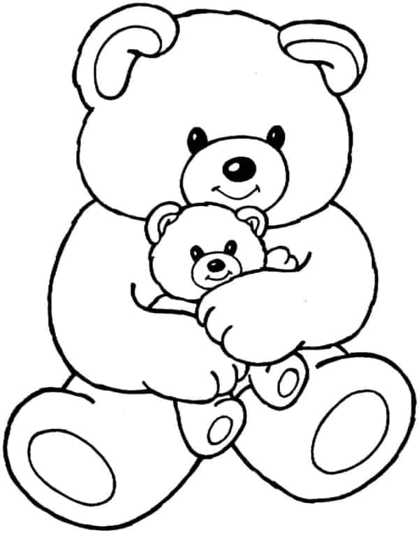 Coloriages 31 dessins d'ours en peluche