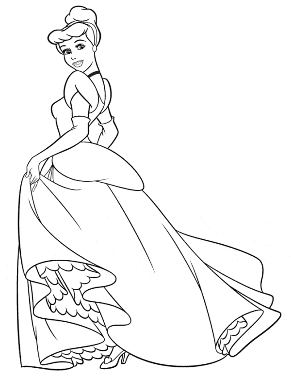 8 activités de Cendrillon à colorier