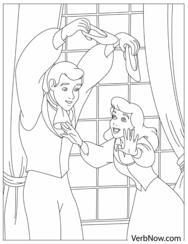 30 coloriages de Cendrillon avec le Prince VerbNow