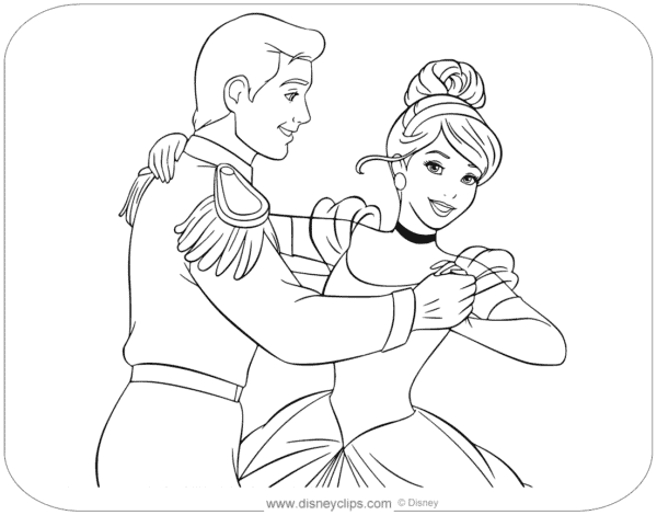 32 activités Cendrillon et Prince Disney Clip Art