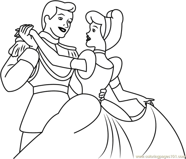 26 coloriages prince et cendrillon