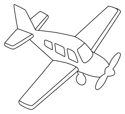 coloriage petit avion