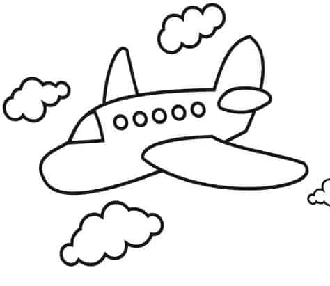 dessin d'enfant d'avion