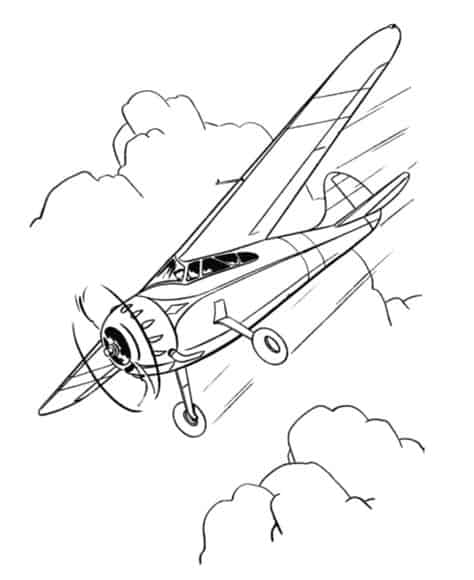 dessin d'un petit avion