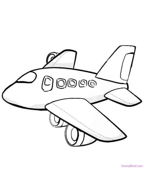 coloriage de maquette d'avion