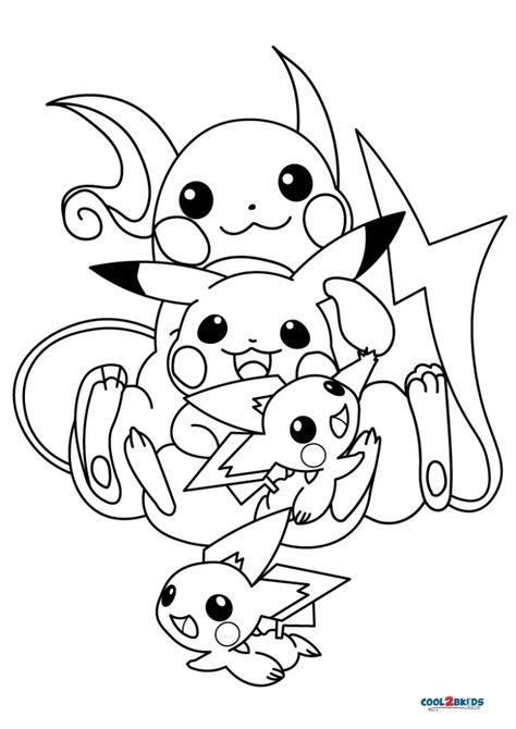 Pikachu avec sa famille