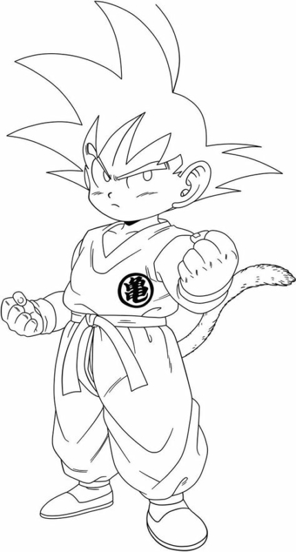 L'idée de peinture de Goku