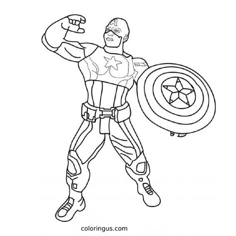 Comment colorier Captain America