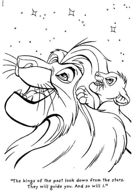 dessin du roi lion