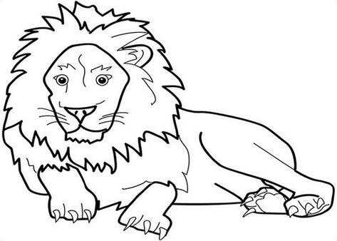 coloriage lion en colère