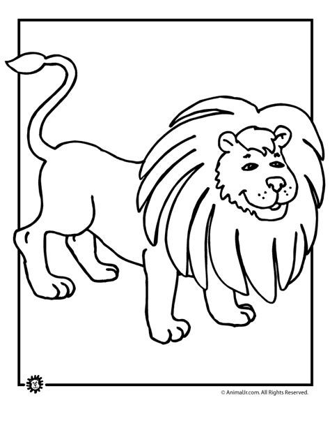 idées de coloriage de lion mignon