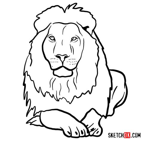 lion coloriage 4