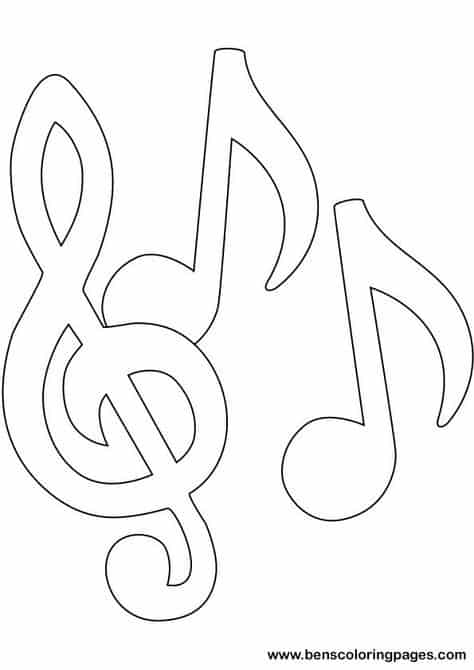 dessin de notes de musique