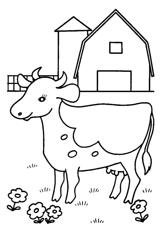 10 dessins simples de vache Meilleurs coloriages pour les enfants