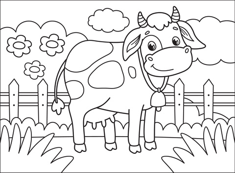 32 Activité de coloriage de vache tigrée Super Coloring