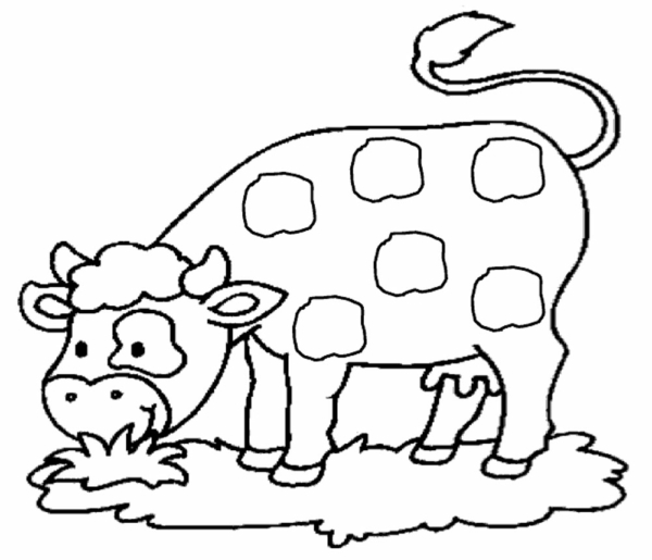 44 pages à colorier mignonnes de vache tachetée Coloriages à imprimer