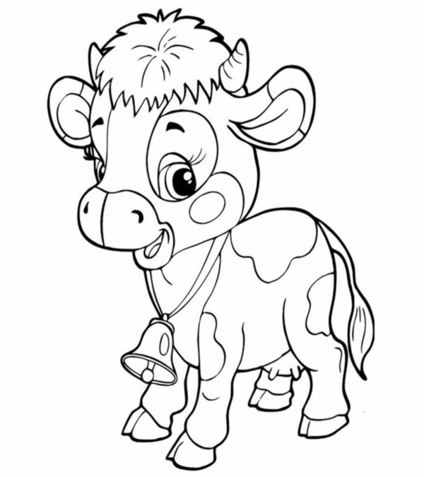 Activité de coloriage 40 vaches tachetées par MomJunction
