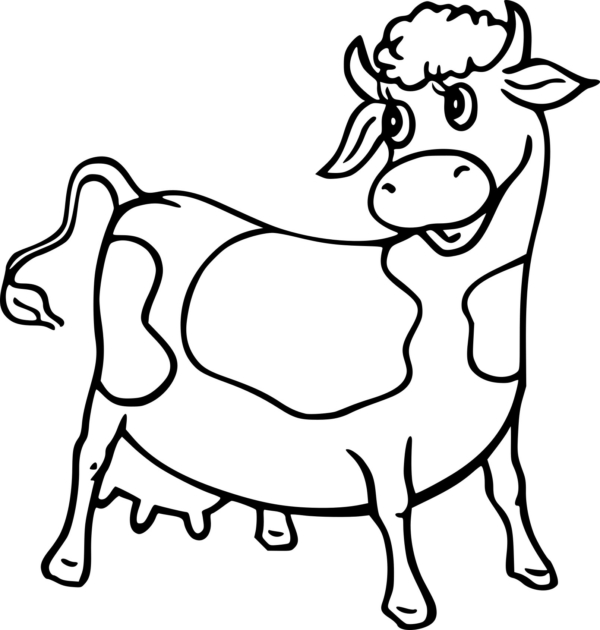 43 vaches tachetées à imprimer et à peindre Colori